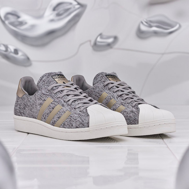 Adidas superstar weiß mit grauen streifen online